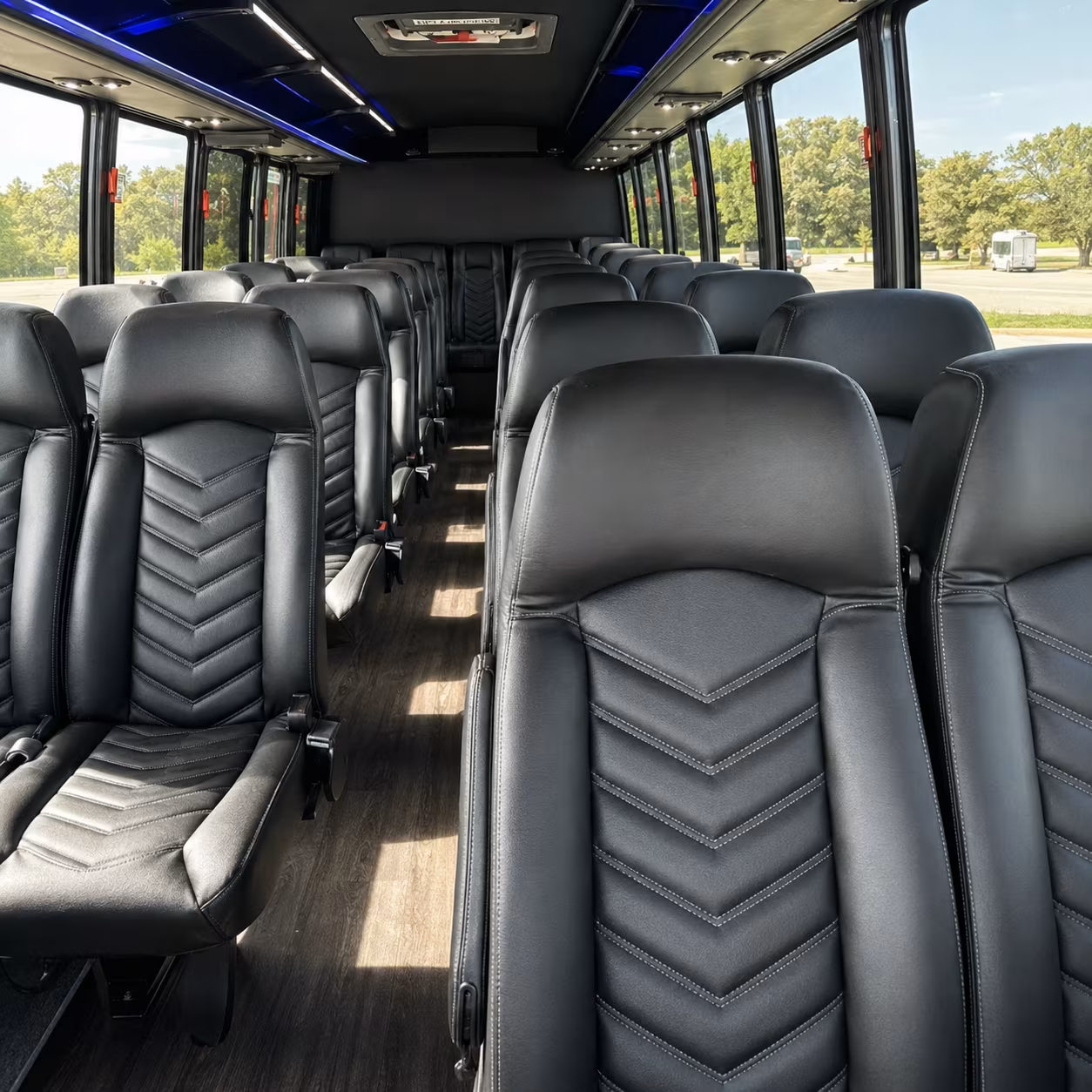 missouri city 28 passenger minibus interior