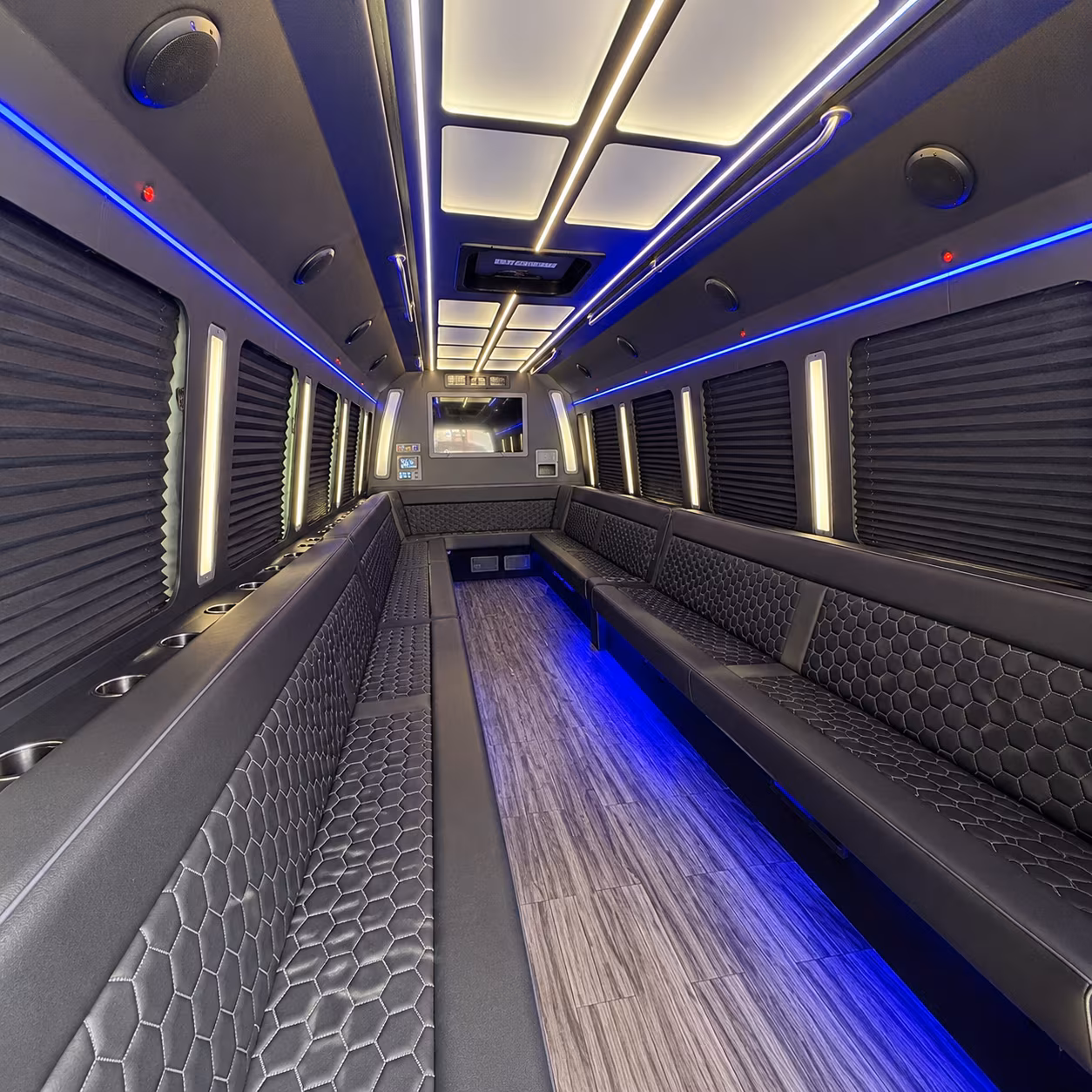 missouri city 30 passenger party bus interior
