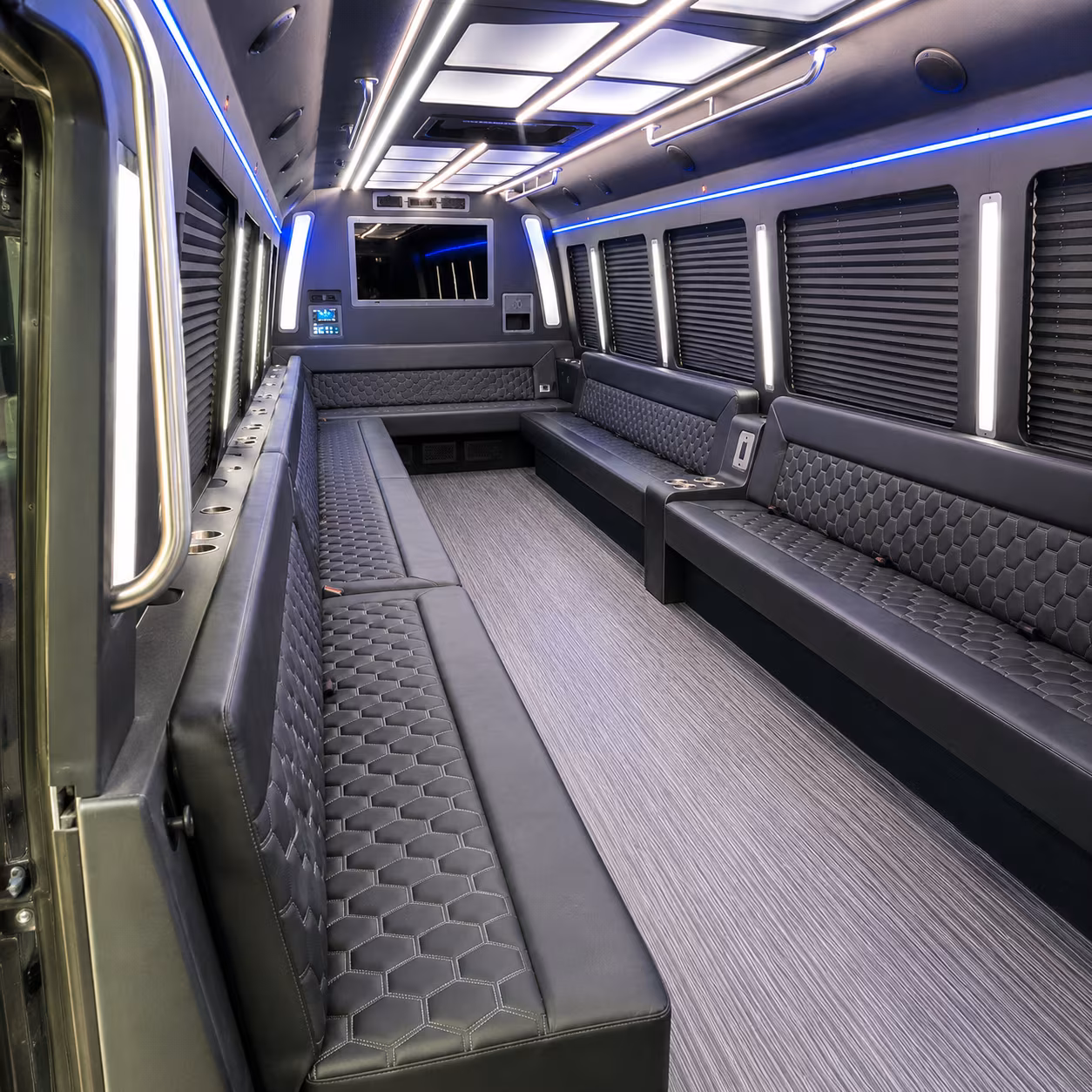 missouri city 40 passenger party bus interior