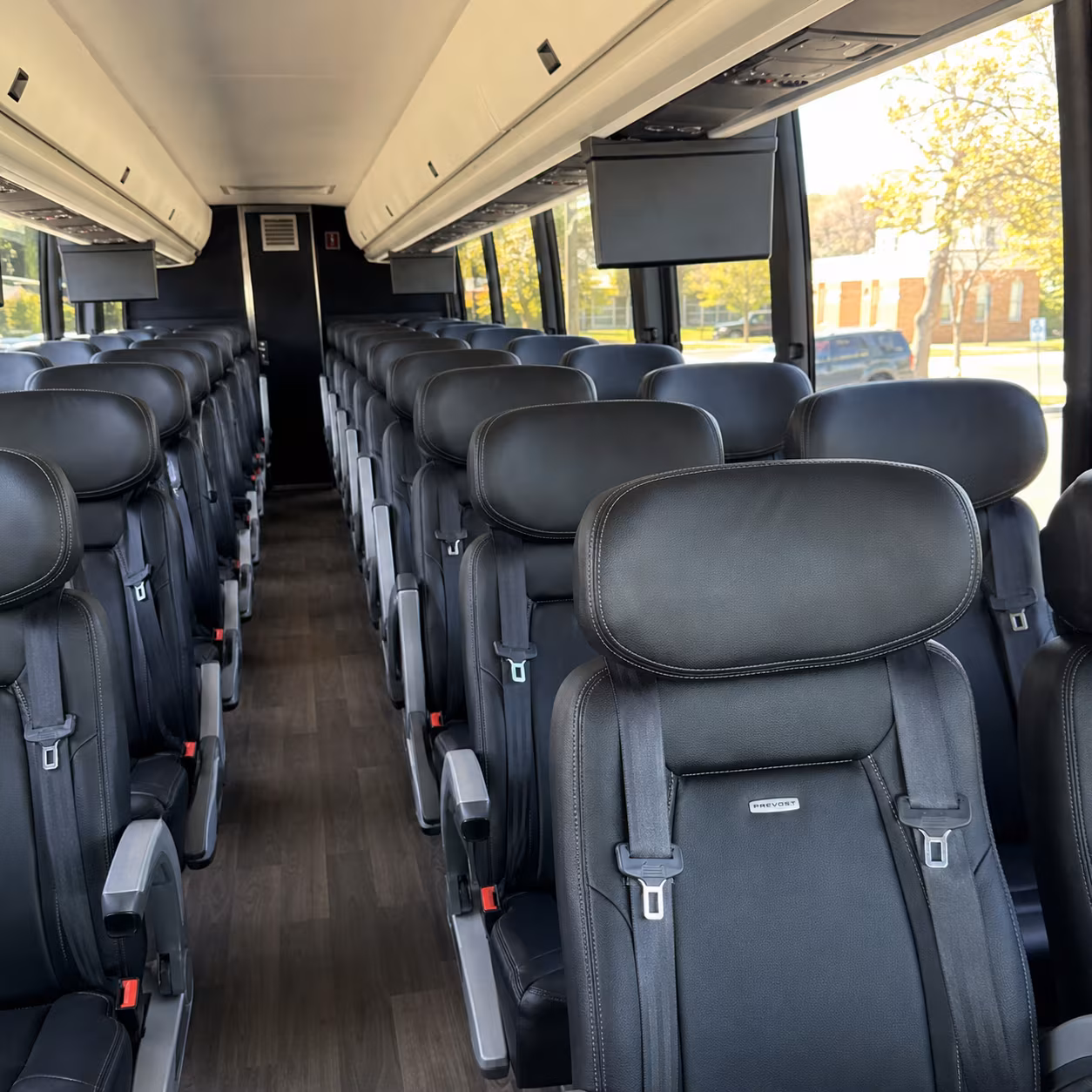 missouri city 45 passenger charter bus inside