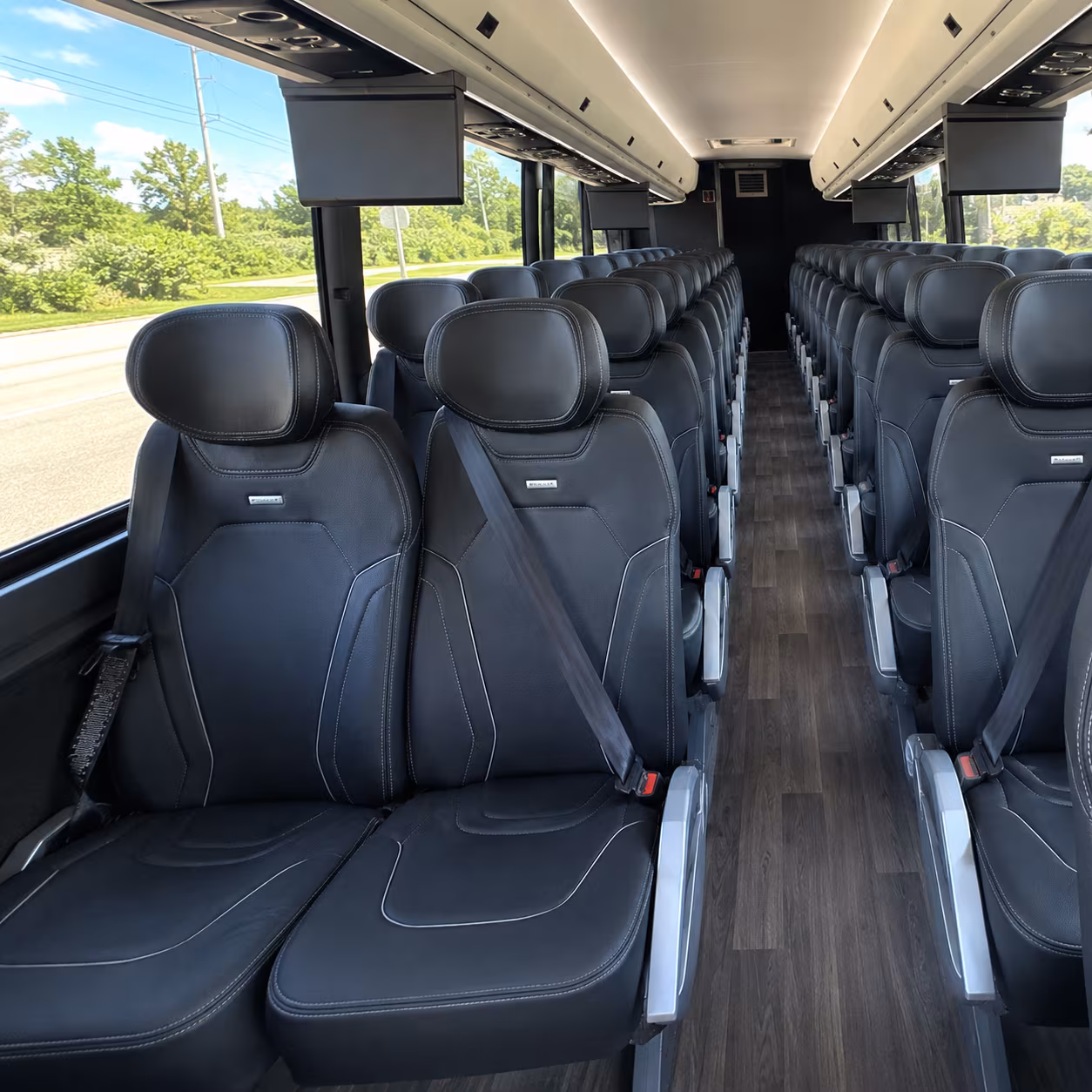 missouri city 47 passenger charter bus inside