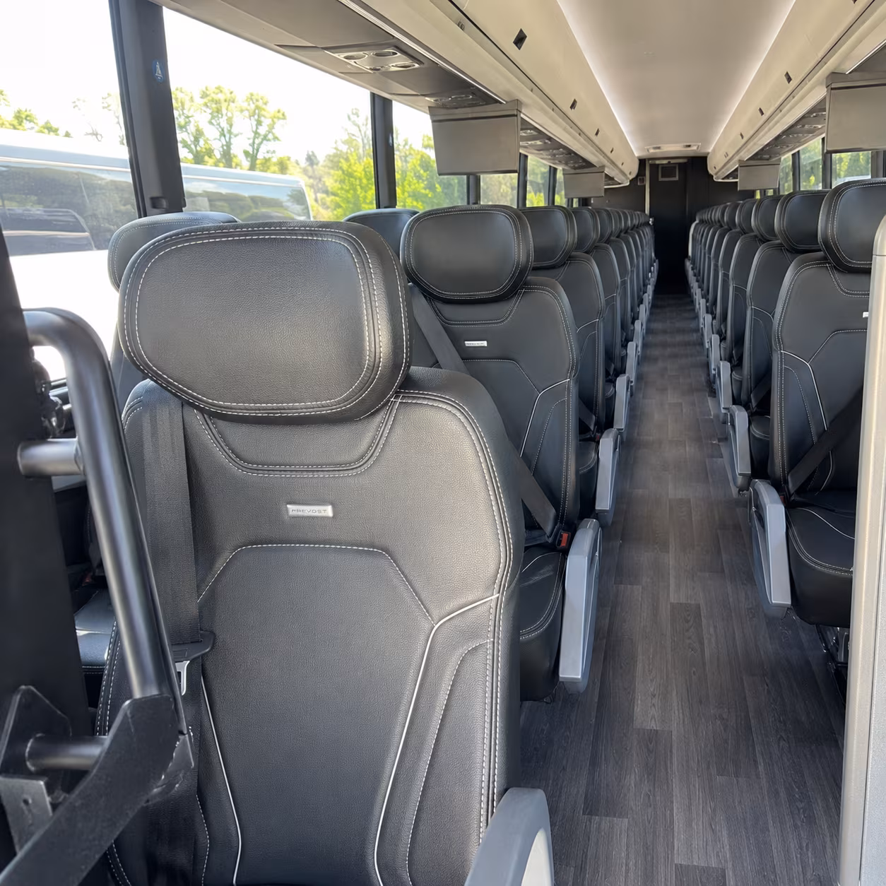 missouri city 47 passenger charter bus interior