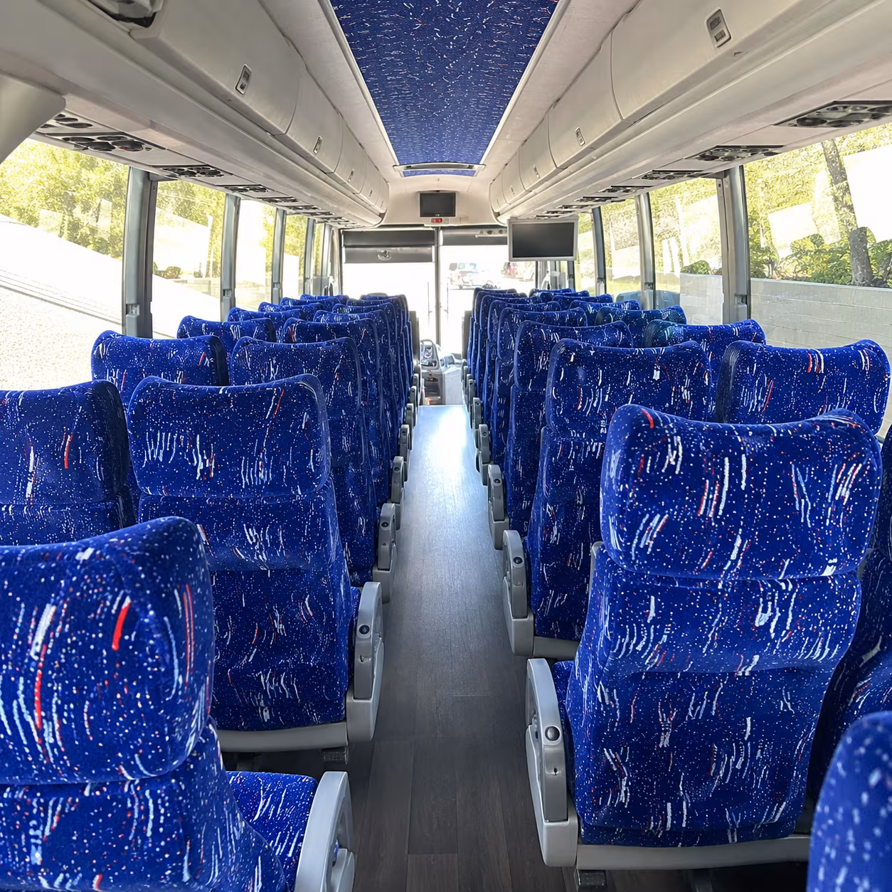 missouri city 50 passenger charter bus interior