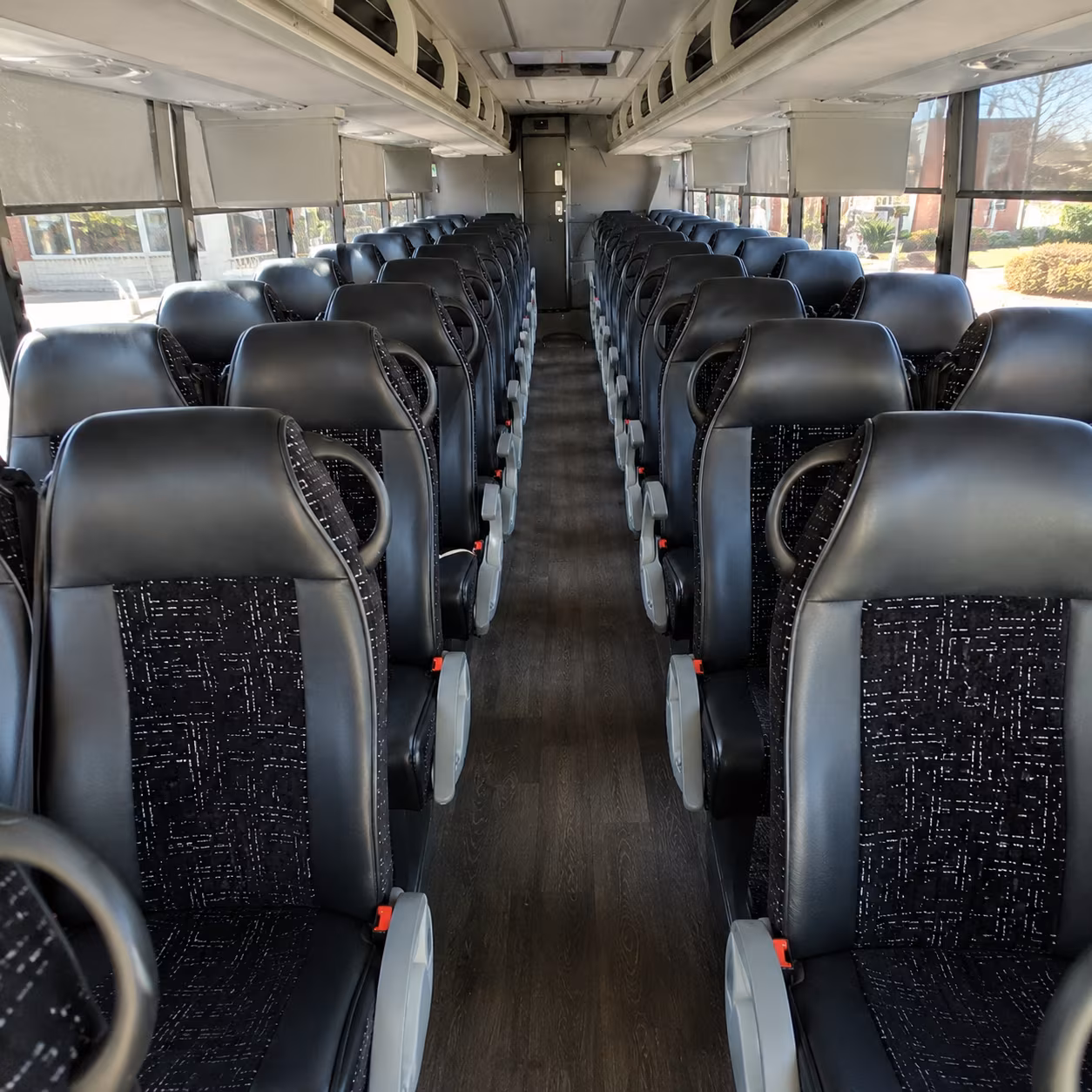 missouri city 54 passenger charter bus inside
